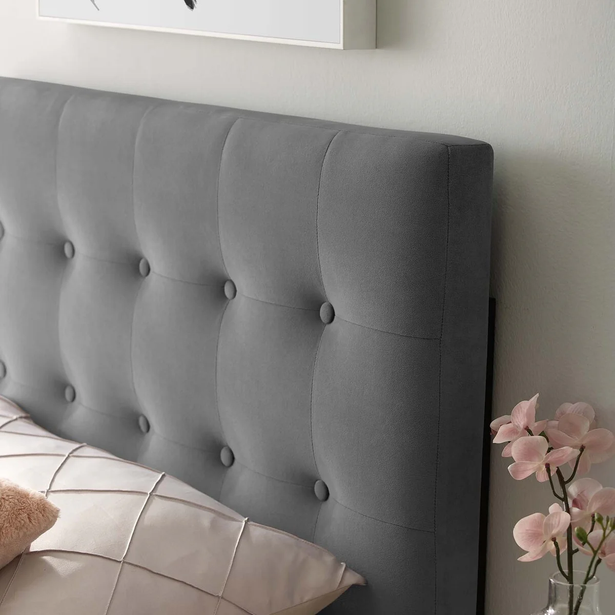 Emily Twin Tufted Performance Velvet Headboard