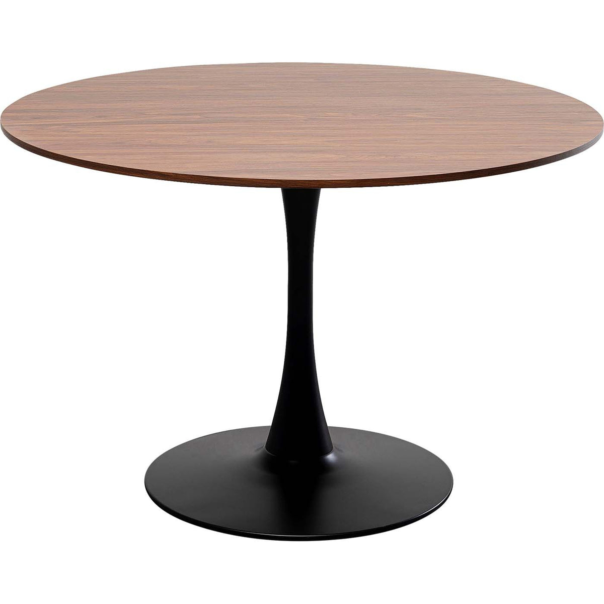 Kare Design Eettafel Schickeria Ø110cm walnoot en zwart