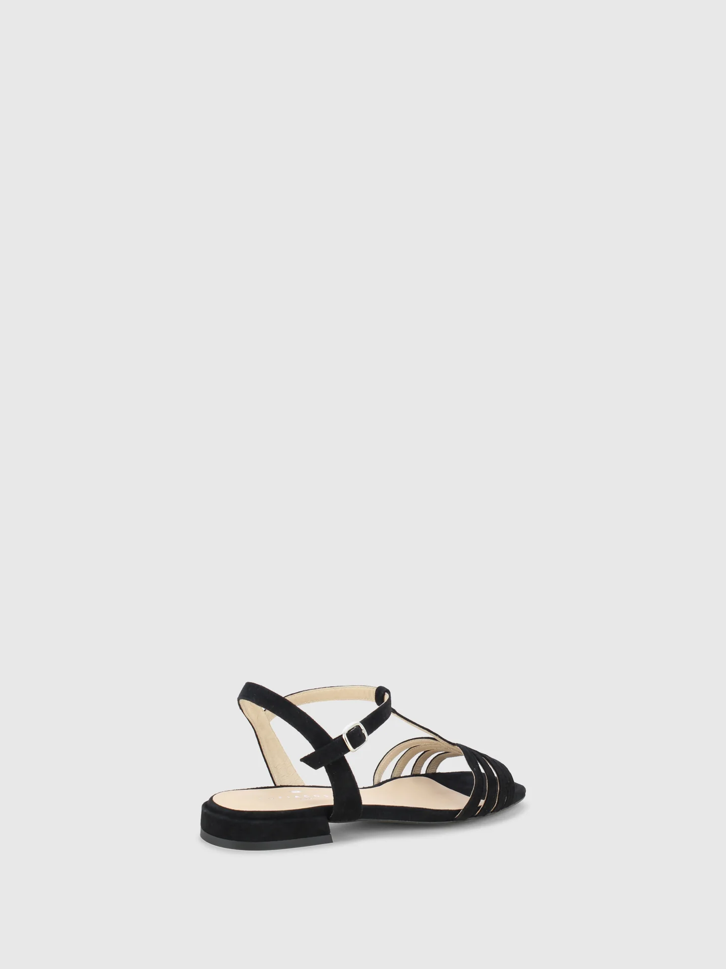 Sandálias com Fivela em Preto
