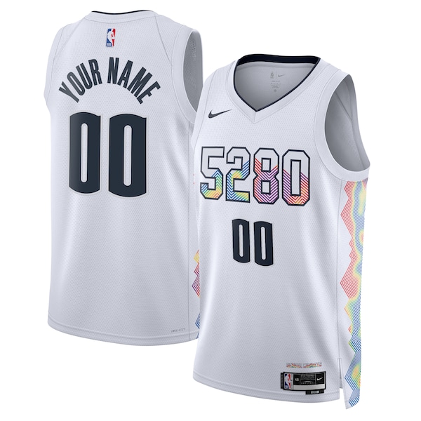 Denver Nuggets Nike Unisex 2024/25 Custom Swingman Jersey - City Edition - White