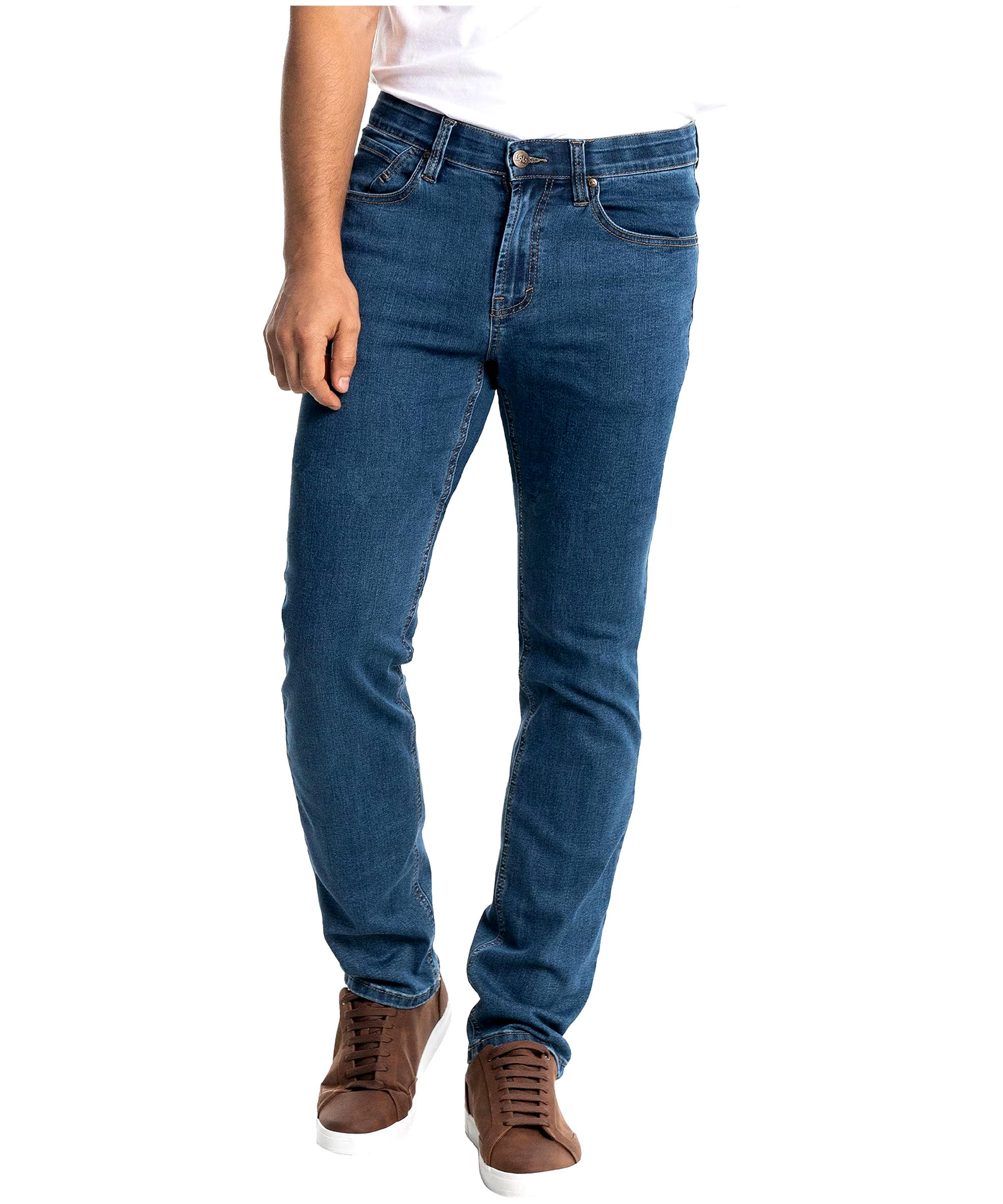 Lois Men's Peter Oversized Mid-Rise Slim Stonewash Jeans - Online Only