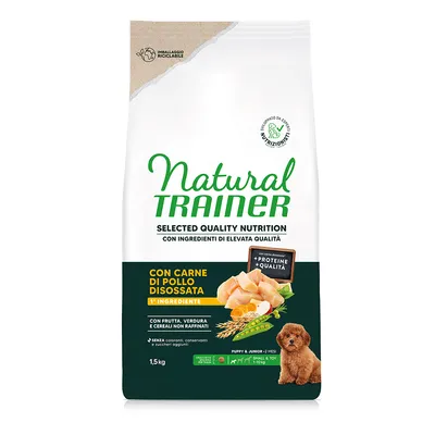 Natural Trainer Selected Quality Nutrition Puppy Small & Toy Chicken