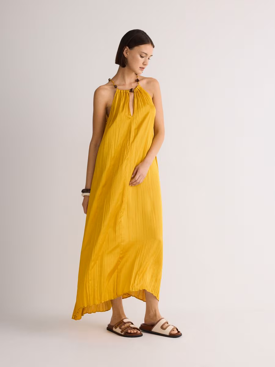 Maxi Dress With Halter Neck