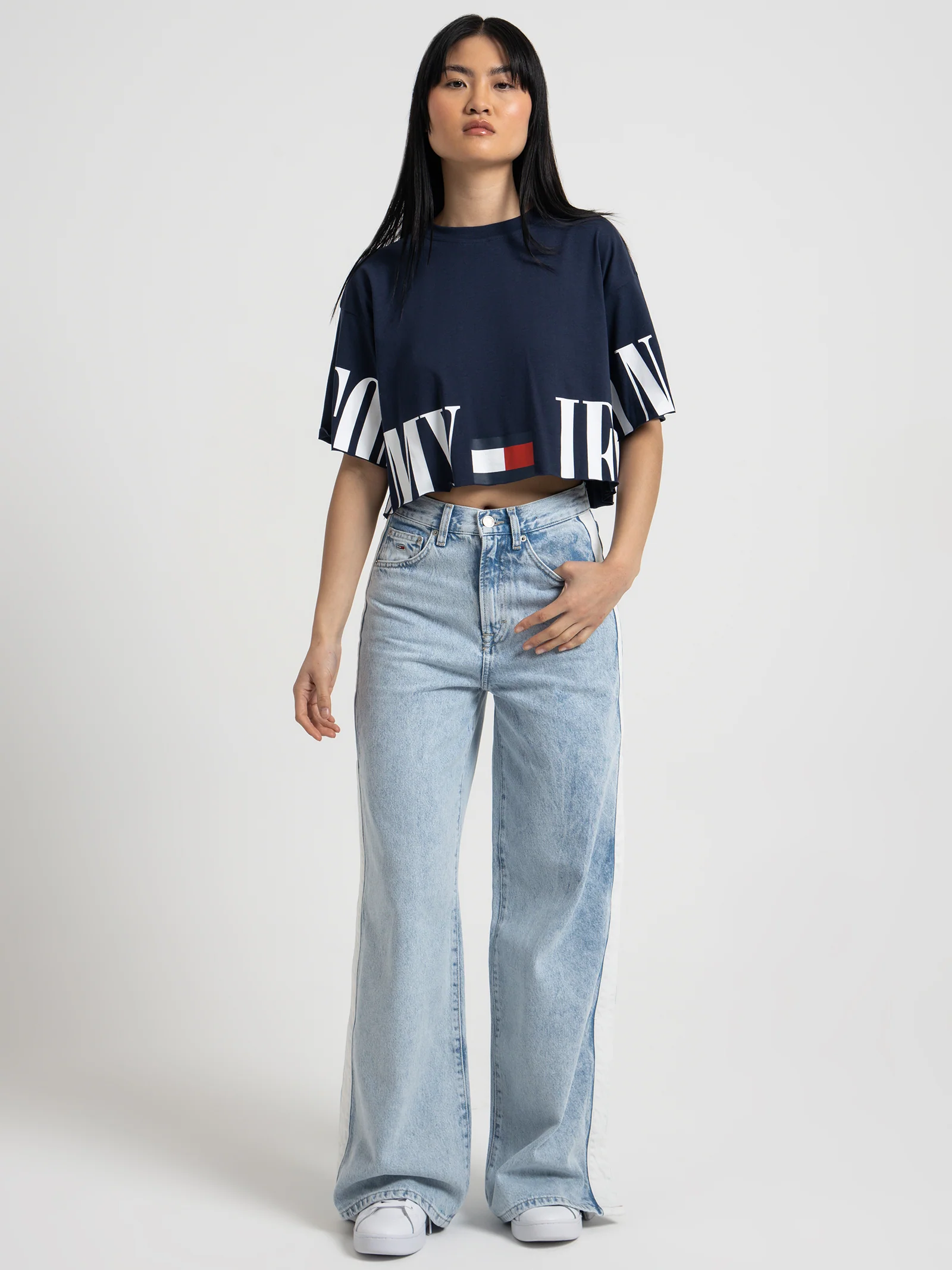 Logo Oversized Fit Cropped T-Shirt