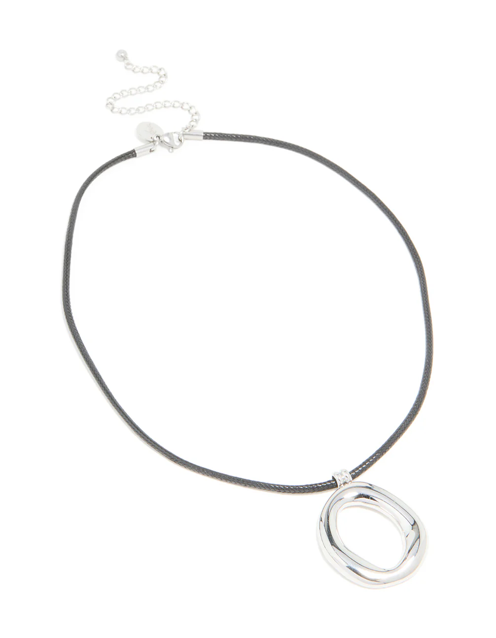 Waterproof Stainless Steel Organic Pendant Cord Necklace