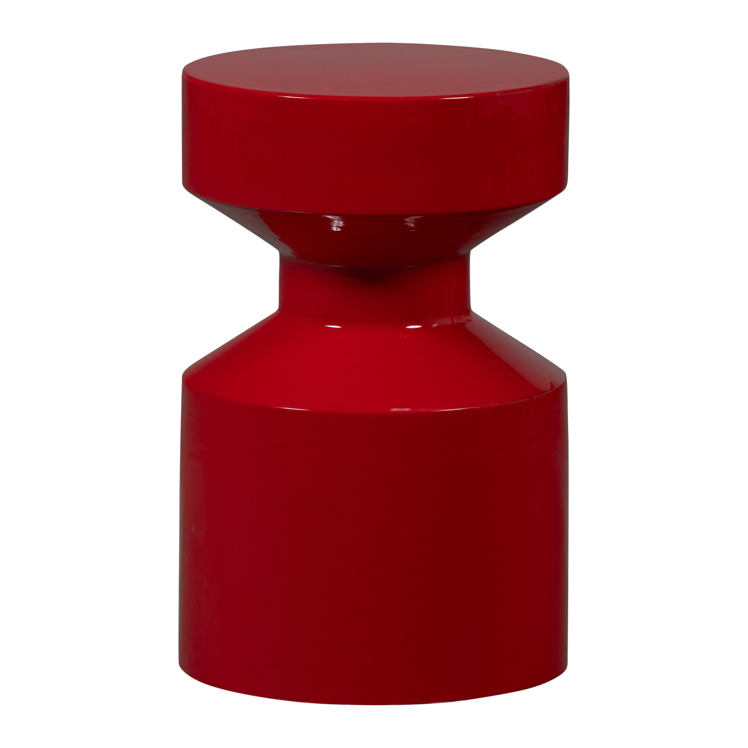 WOOOD bijzettafel Ferry - Metaal - Rood - 47x30x30