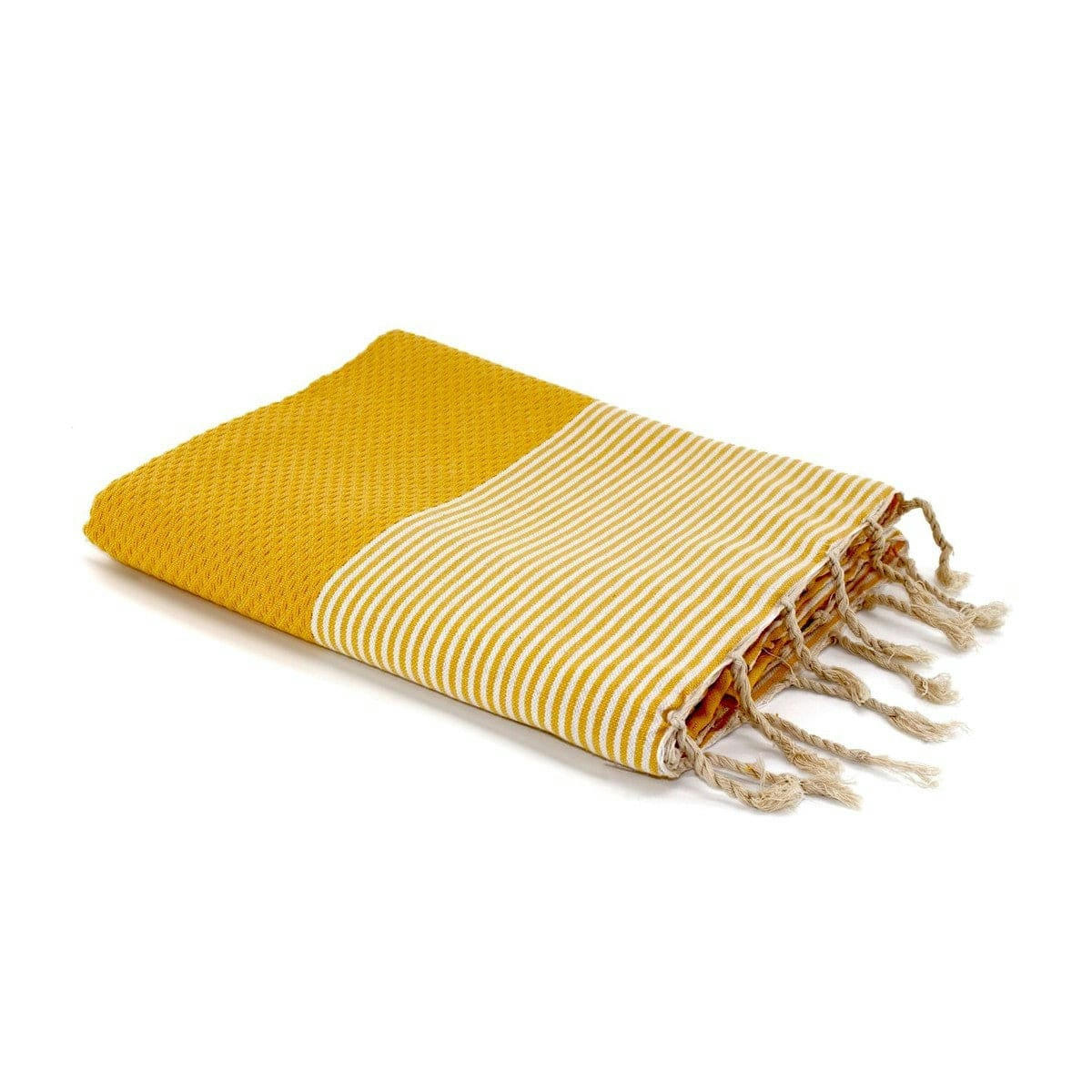 IBIZA - Fouta coton  100x200 jaune safran