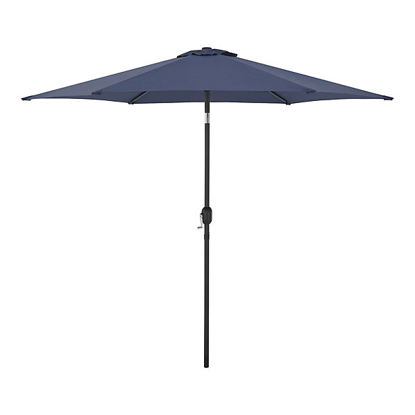 Parasol Altino hexagonal polyester 270 x 235 bleu marine casa.pro