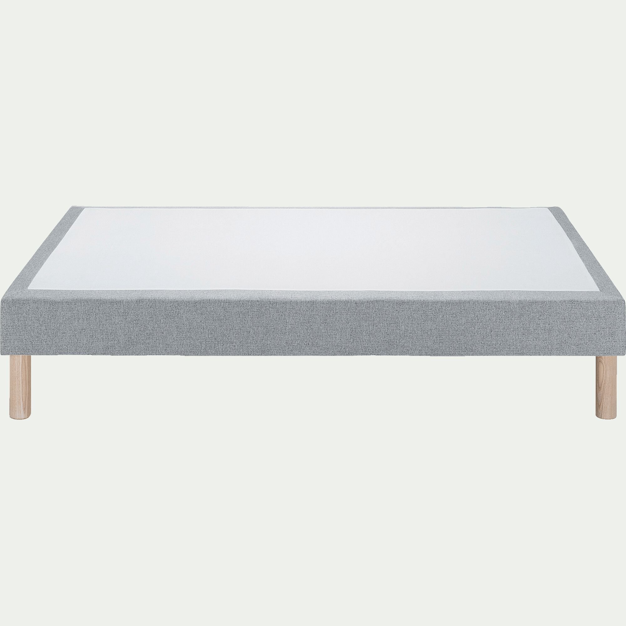 SORMIOU - Sommier tapissier 160x200cm - gris clair
