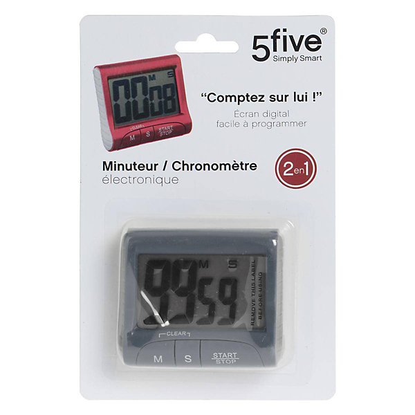 Minuteur électronique - Rouge- 5five