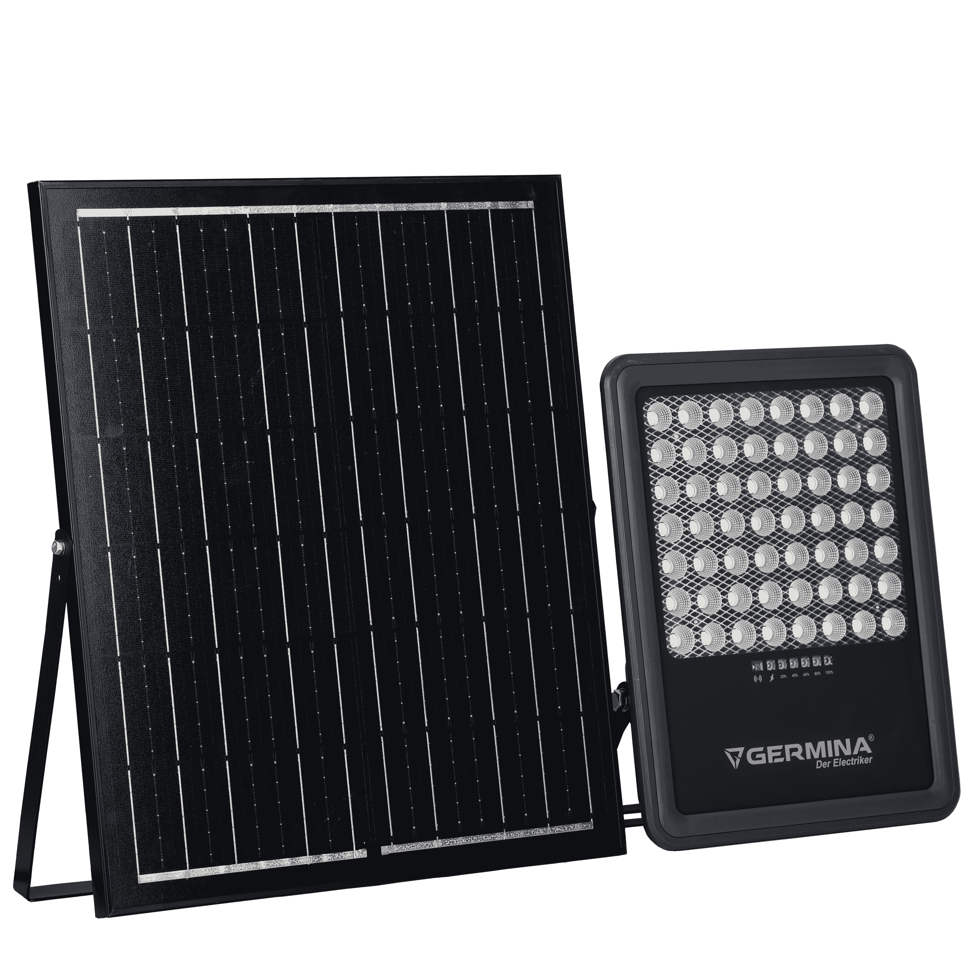 Naświetlacz LED Germina 300W solarny IP65   pilot 1kpl.