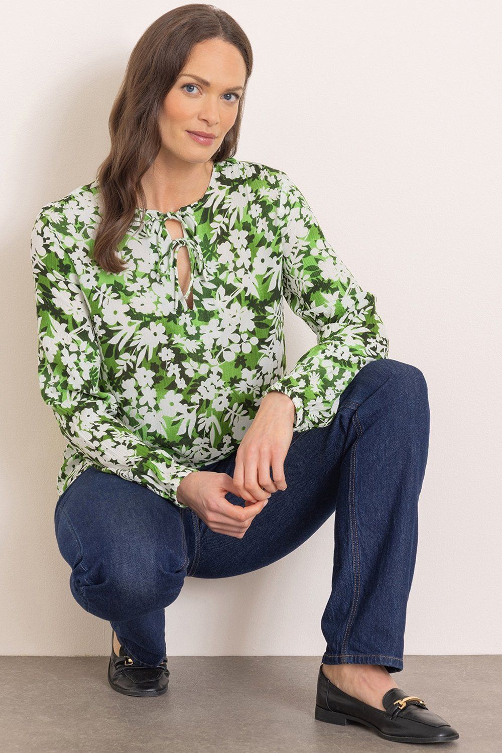 Klass. Garden Printed Long Sleeve Top