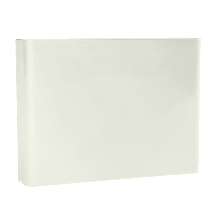 RETTANGOLARE - Pot à fleur en résine recyclable blanc H70cm