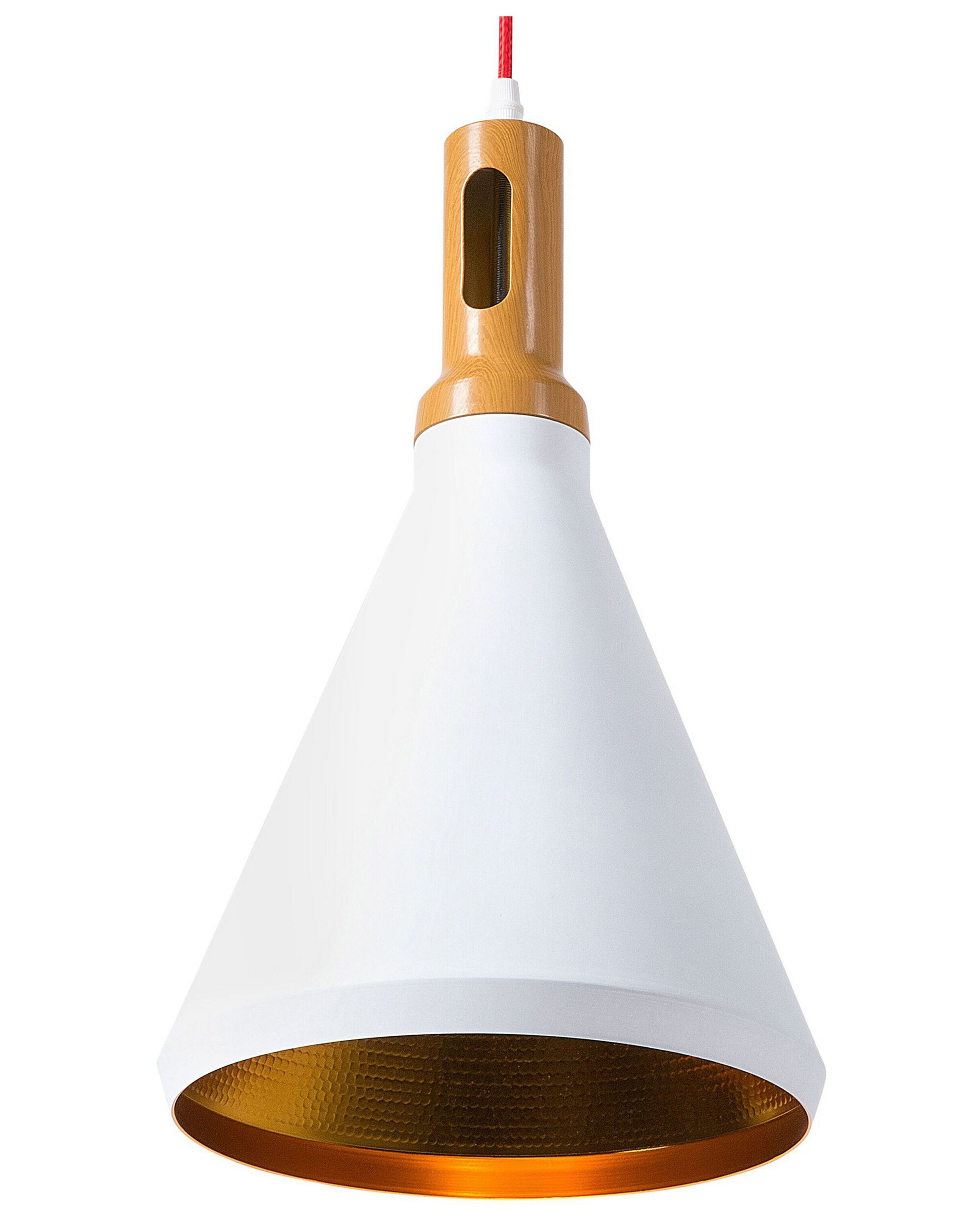 Lampa wisząca dwukolorowa biało-złota