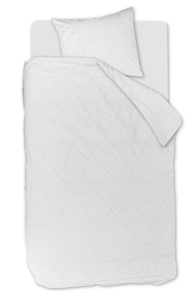 Riviera Maison dekbedovertrek Elegance - 140x200/220 cm - wit