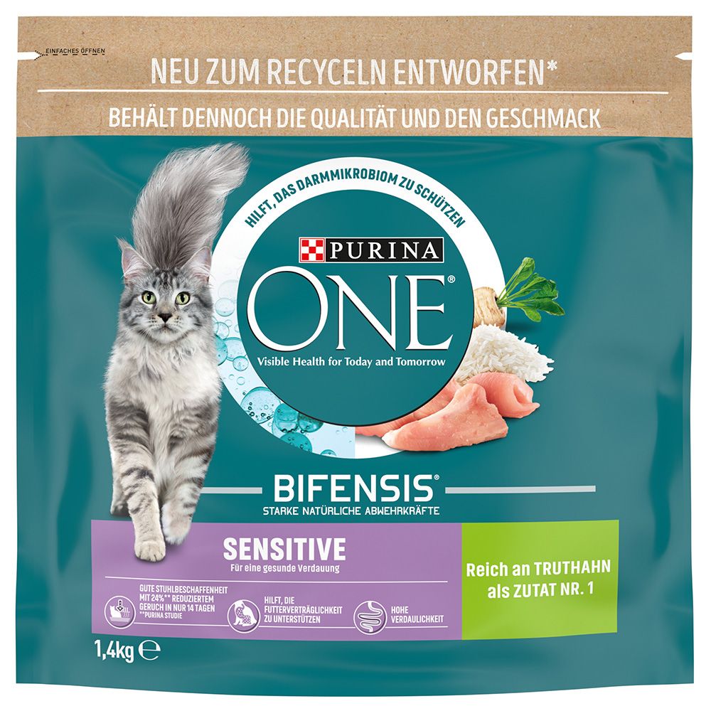 PURINA ONE Sensitive Turkey & Rice Dry Cat Food