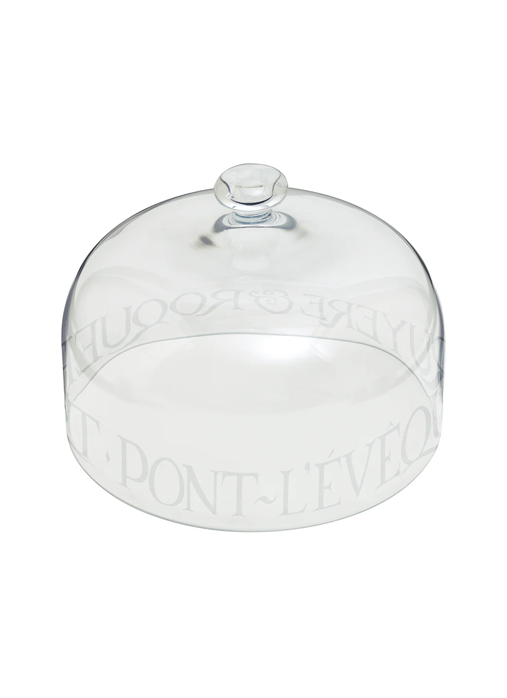 Black Toast Crystal Glass Cheese Dome