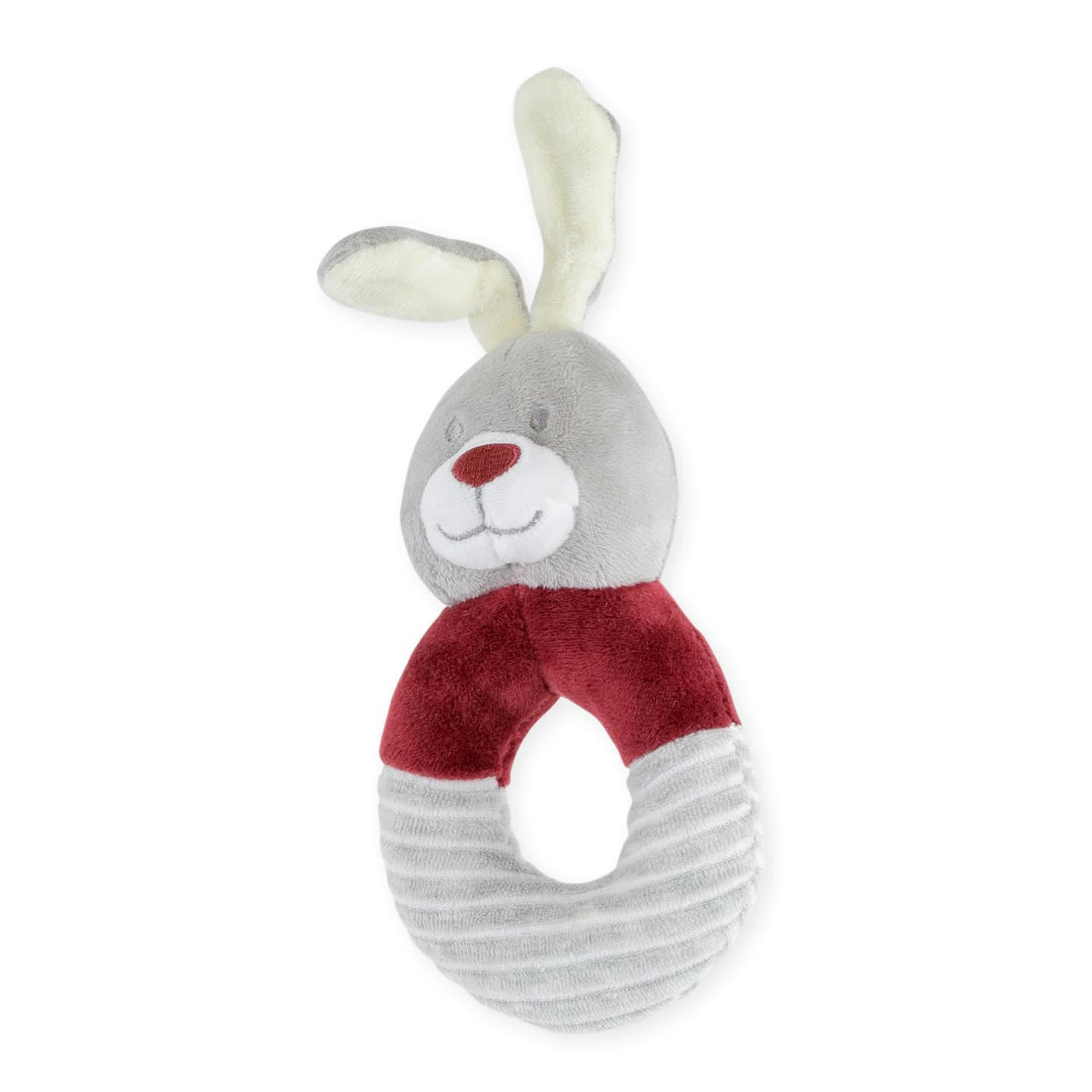 - Hochet Praline & Caramel bébé  Gris