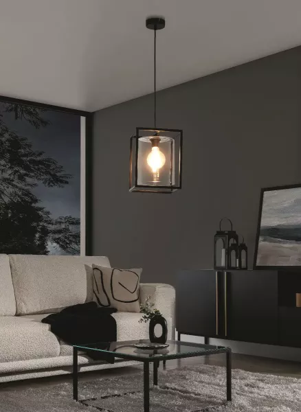 Lampa wisząca QUADRATUS czarna