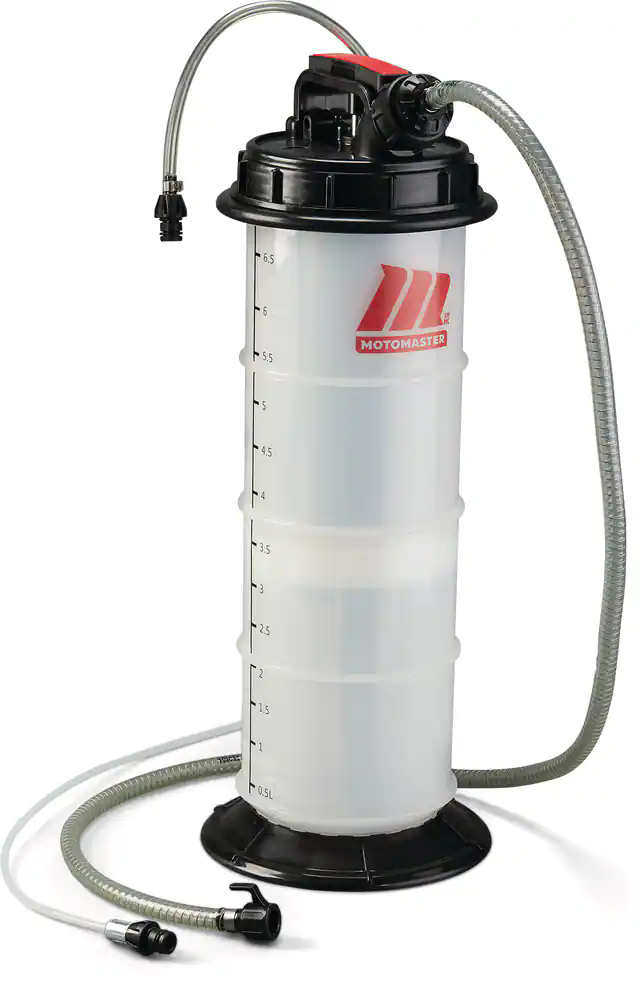 MotoMaster Manual Automotive Fluid Extractor with Automatic Shut-off Valve, 6.5-L