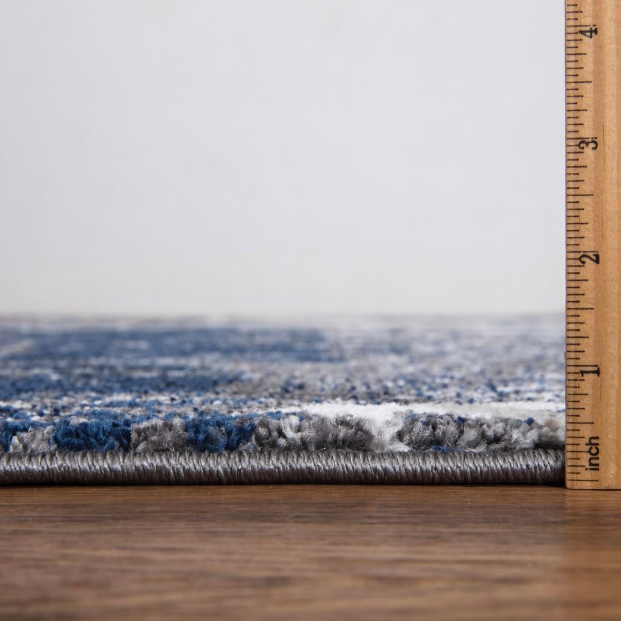 Keen Home Design Area Rugs - 9x12 Non-Shedding, Abstract Rugs for Kitchen, Living Room, Bedroom, Dining Room, Entryway - Size: 9'2 x 11'11, Navy/Grey/White