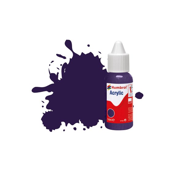 Humbrol 68 Purple Gloss Paint Acrylic Dropper 14ml