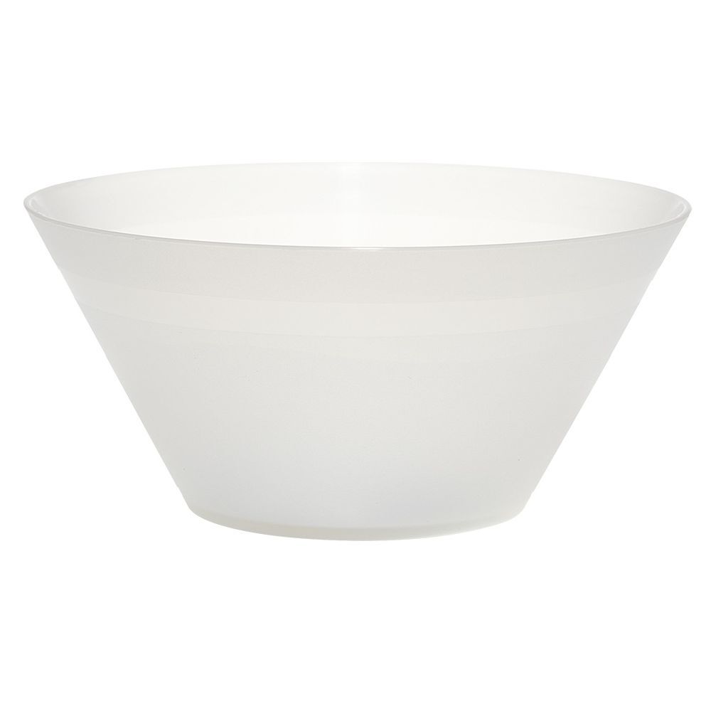 Coupelle plastique blanc translucide Ø17xH5 cm