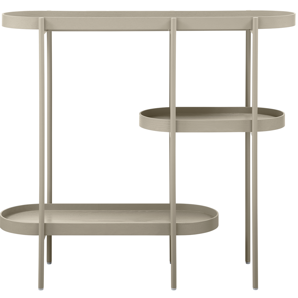 WOOOD widetable Noan - Hout/Metaal - Beige - 80x90x28