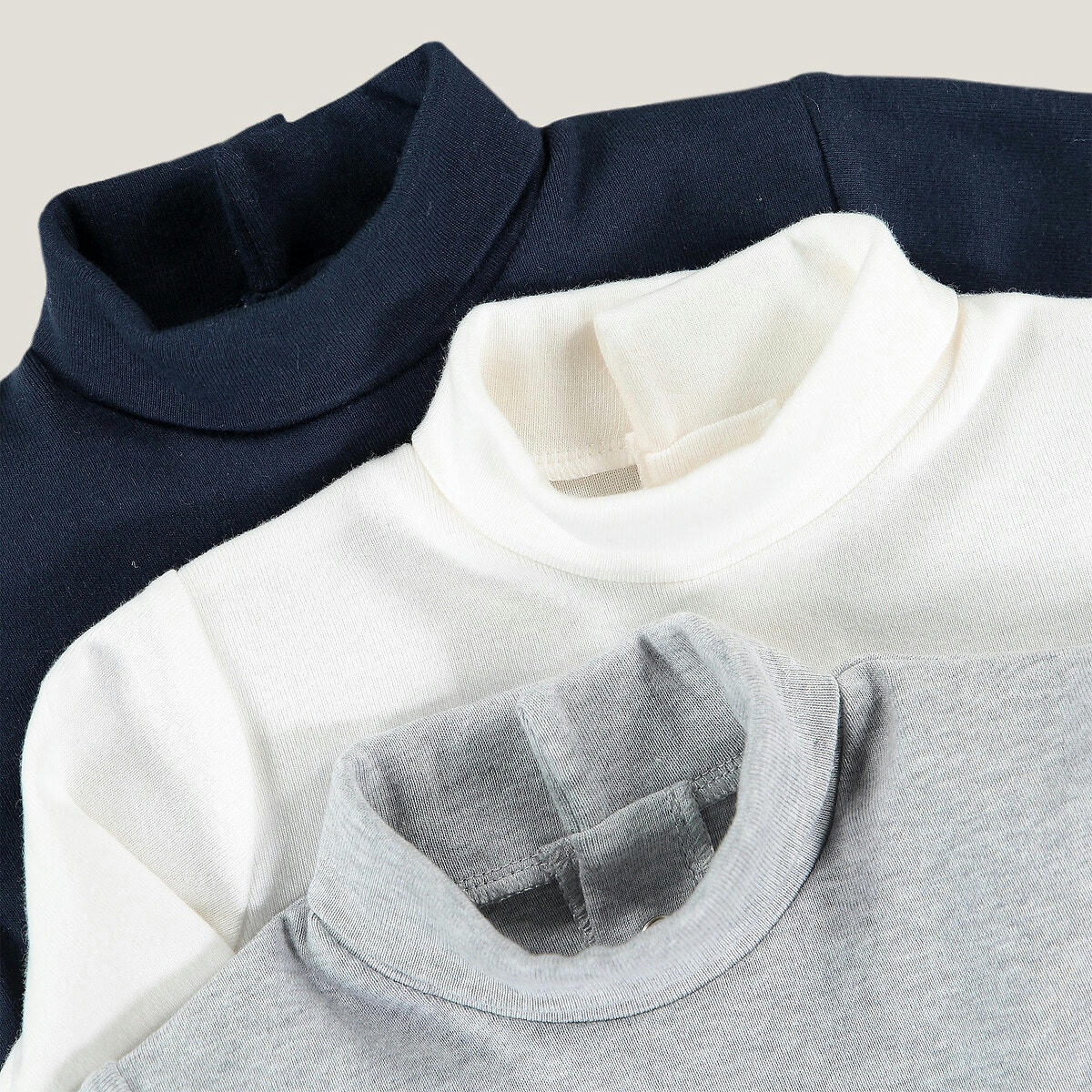 Lot de 3 T-shirts col roulé