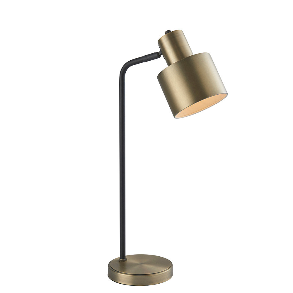 Lampka biurkowa MAYFIELD matowy antyczny mosiężny 1xE27x20W IP20 Endon