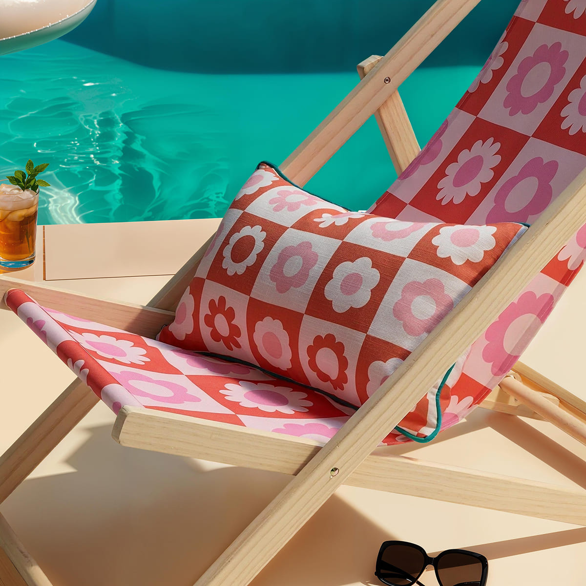 Outdoor cushion "Bloomorama" 50x30 cm Atmosphera x Cha Cha Pop