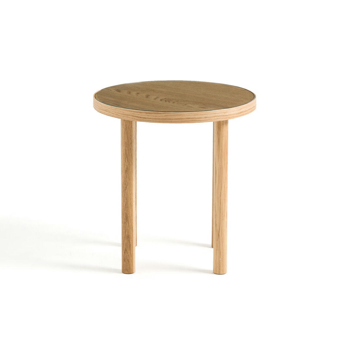 Bout de canapé chêne et verre, Evergreen