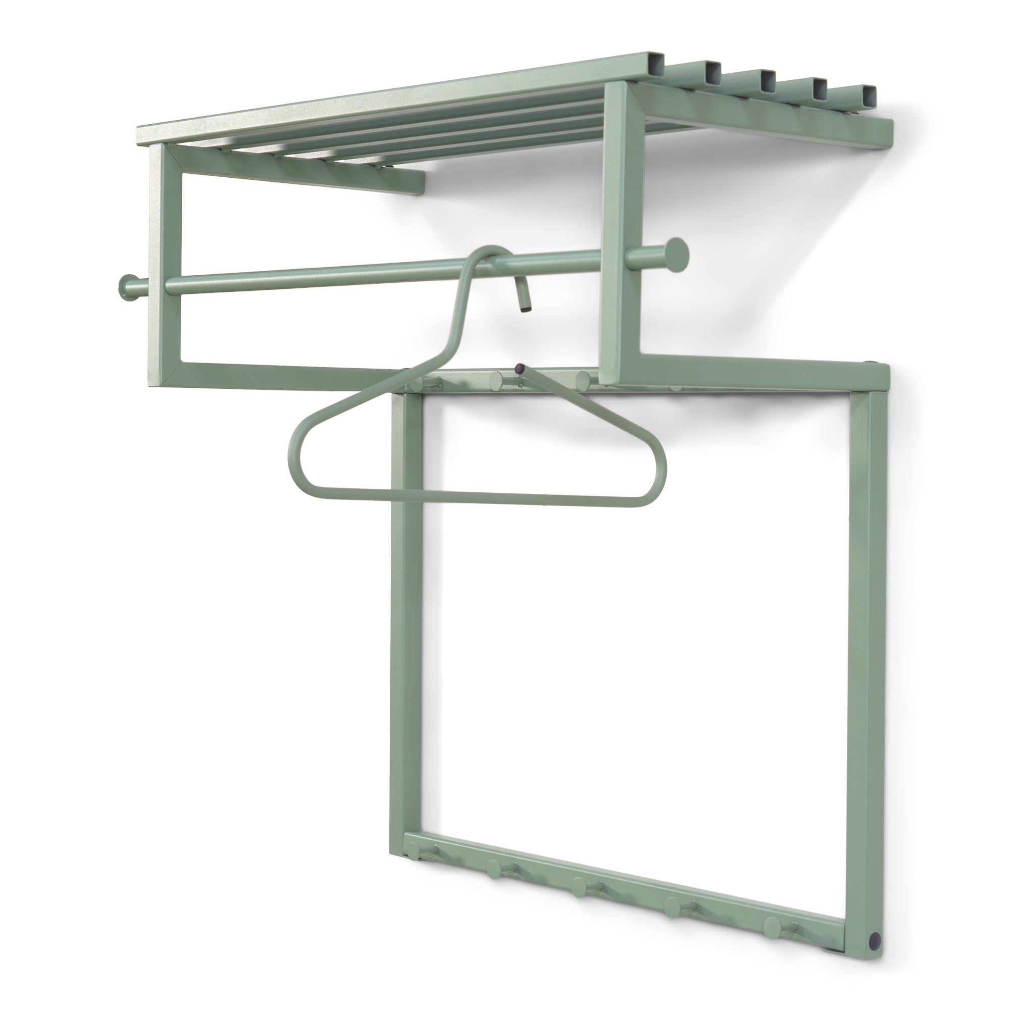 Spinder Design kapstok Rizzoli - Dusty Green - 10 haken