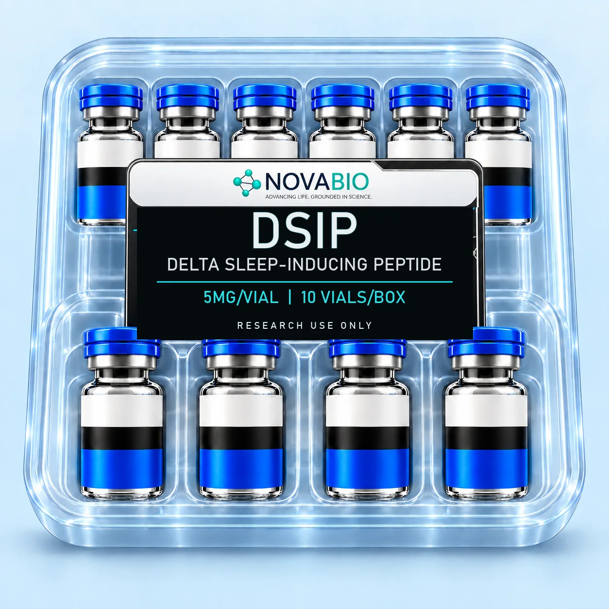 NOVABIO DSIP 5MG per vial, 10 VIALS research product