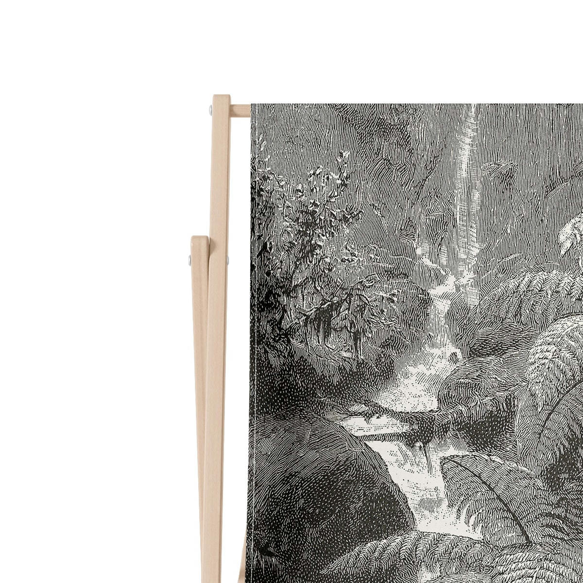 - Chilienne / Transat pliant tropical bois de hêtre noir