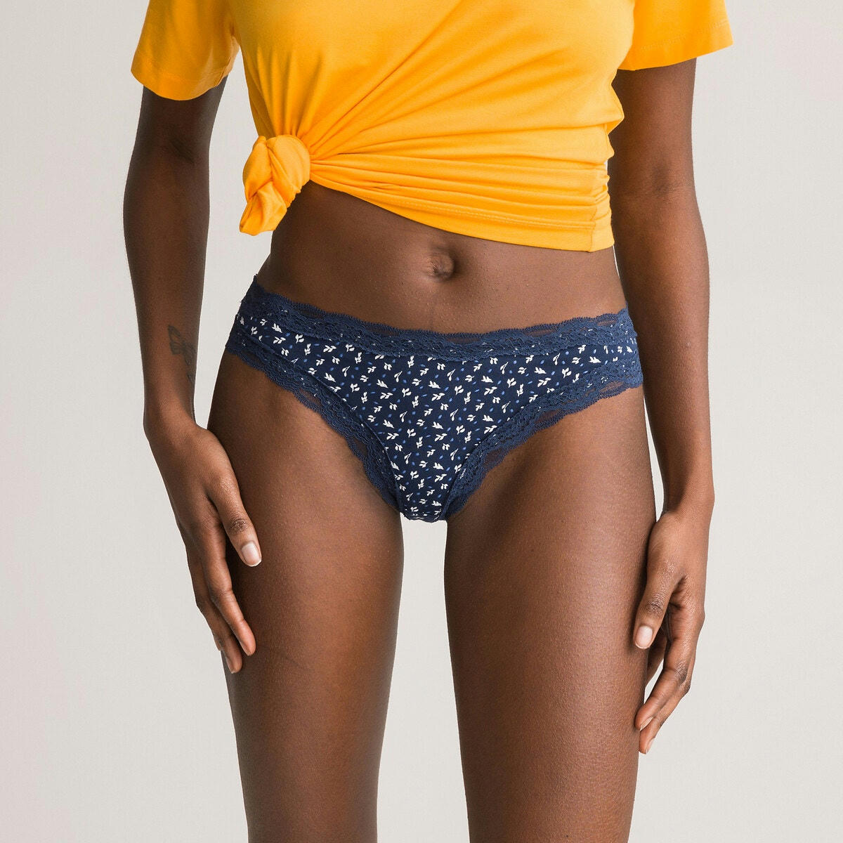 Lot de 3 slips en coton extensible