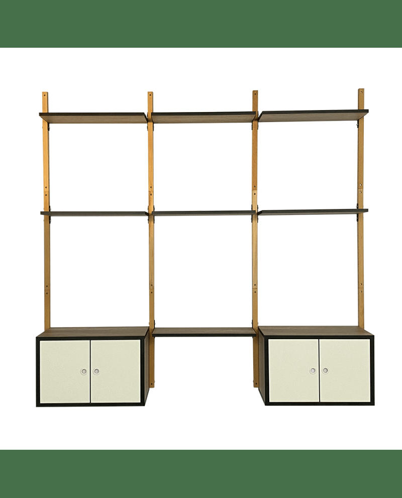 KALIBOIS - Étagère de Rangement, pour Salon, 178 x 196 x 35 cm en hêtre massif