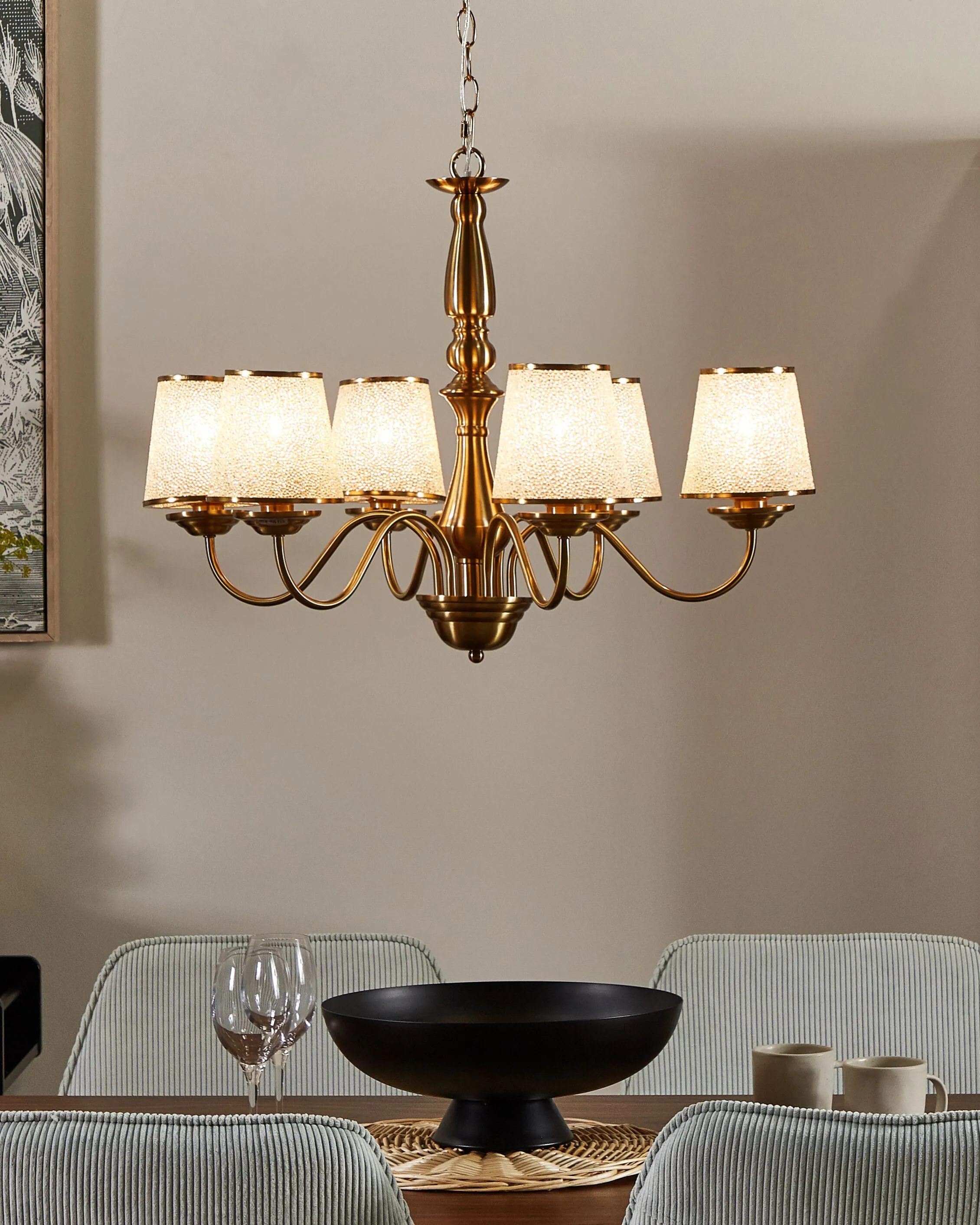 Chandelier BRADANO Metal Brass