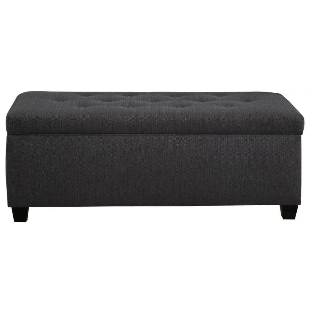 The Sole Secret Shoe Storage Bench - Candice Charcoal