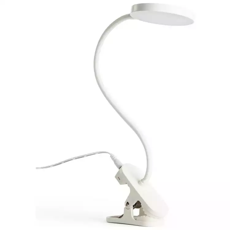 Habitat Mopsa Clip Lamp - White