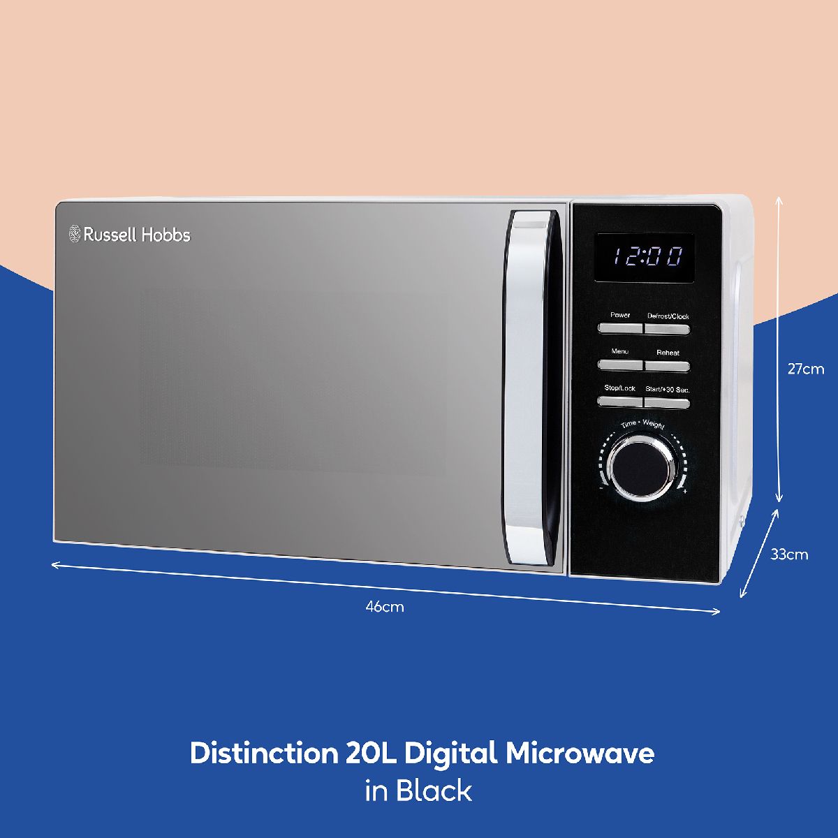 Russell Hobbs Russell Hobbs Digital Microwave 20L 800W with Defrost Setting RHMD832