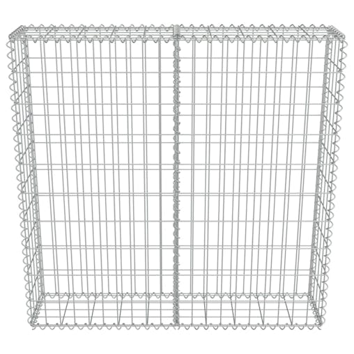 NNEVL Gabion Wall with Covers Galvanised Steel 100x20x100 cm