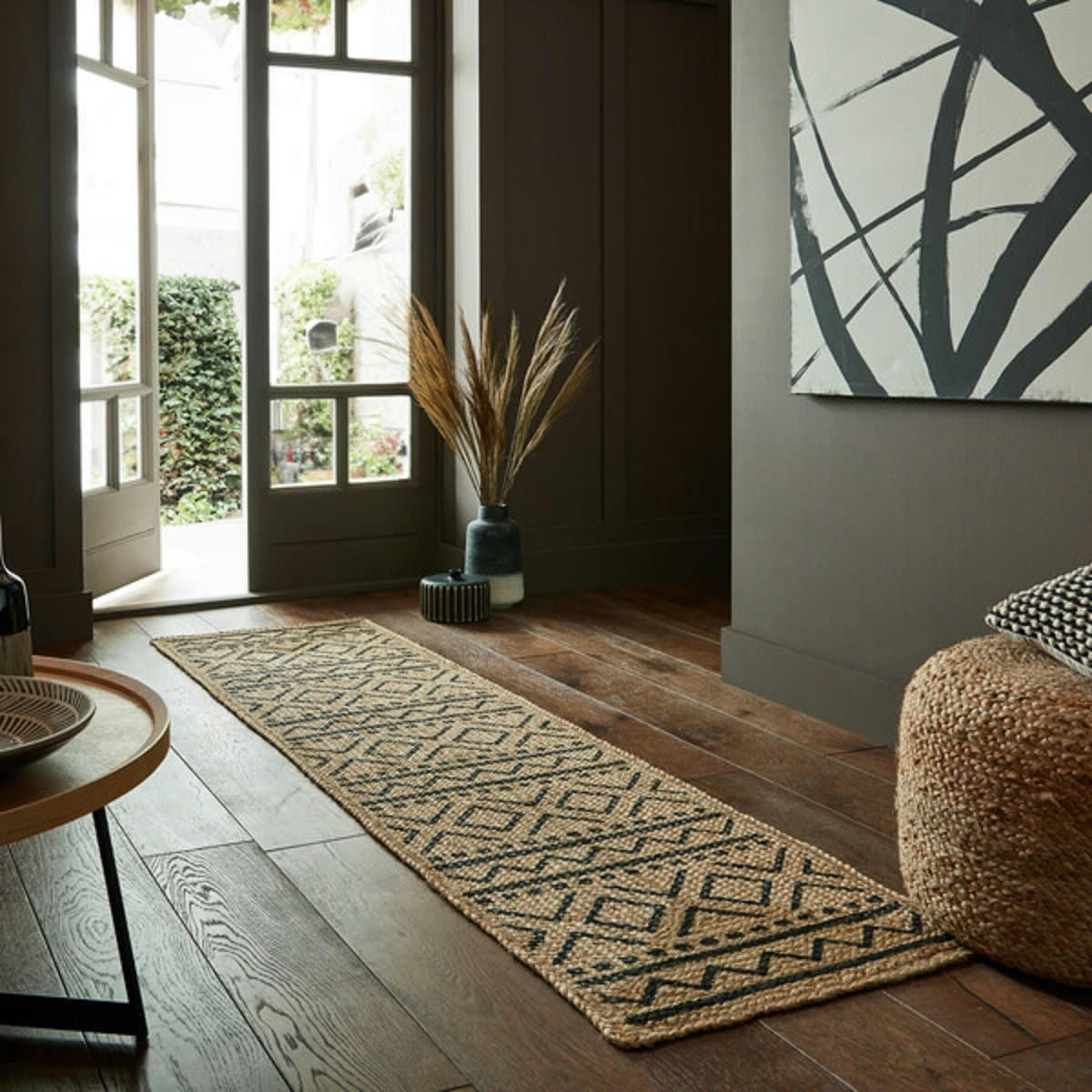 MARIANO - Tapis de couloir en jute beige 60x230 cm