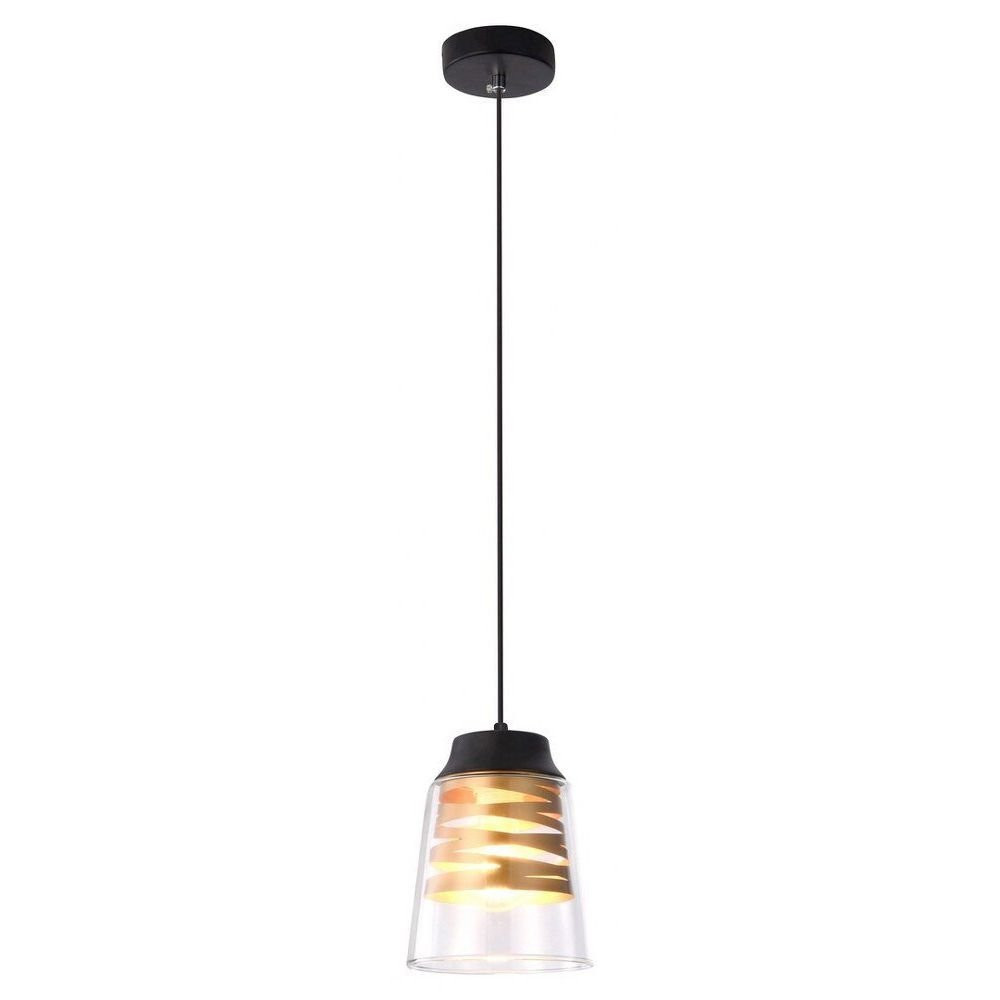 Lampa wisząca czarny matowa-przezroczysta Zenaida 1xE27x40W Rabalux