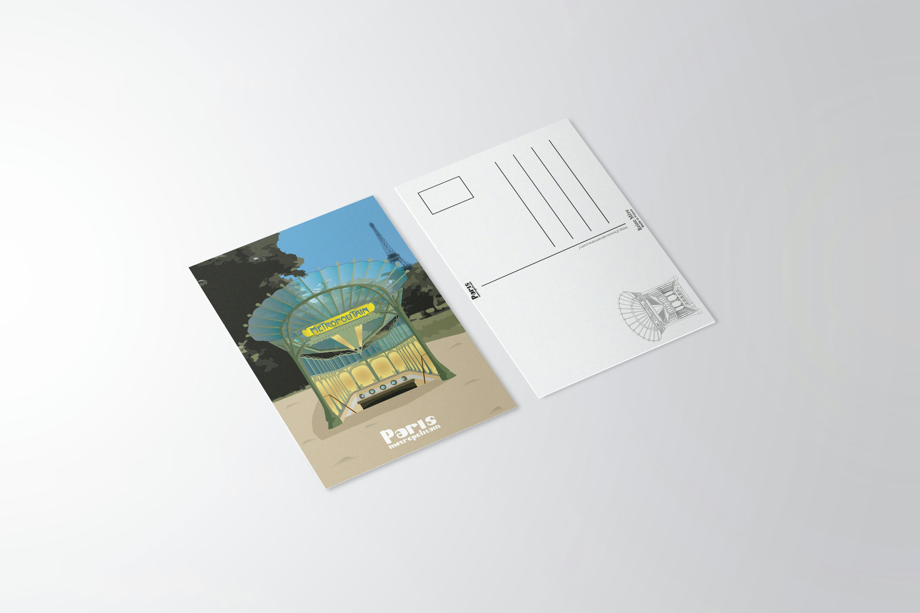 La bouche du Métropolitain - Carte postale 10x15 cm Paris La Bouche du Métropolitain