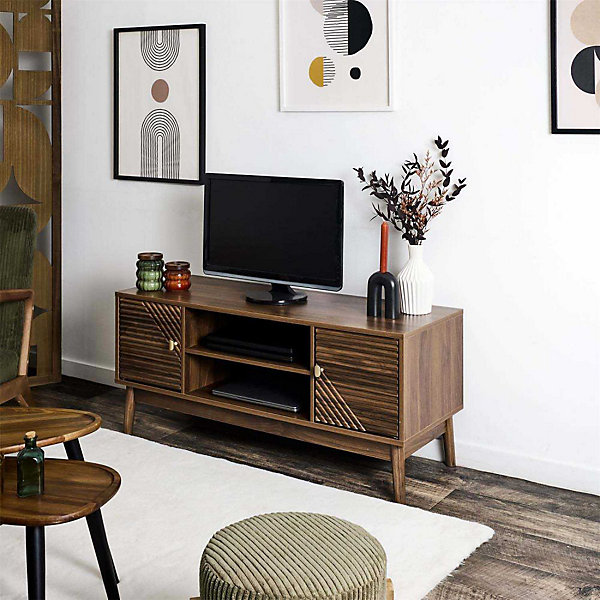 Meuble tv en bois Tiffany - Marron
