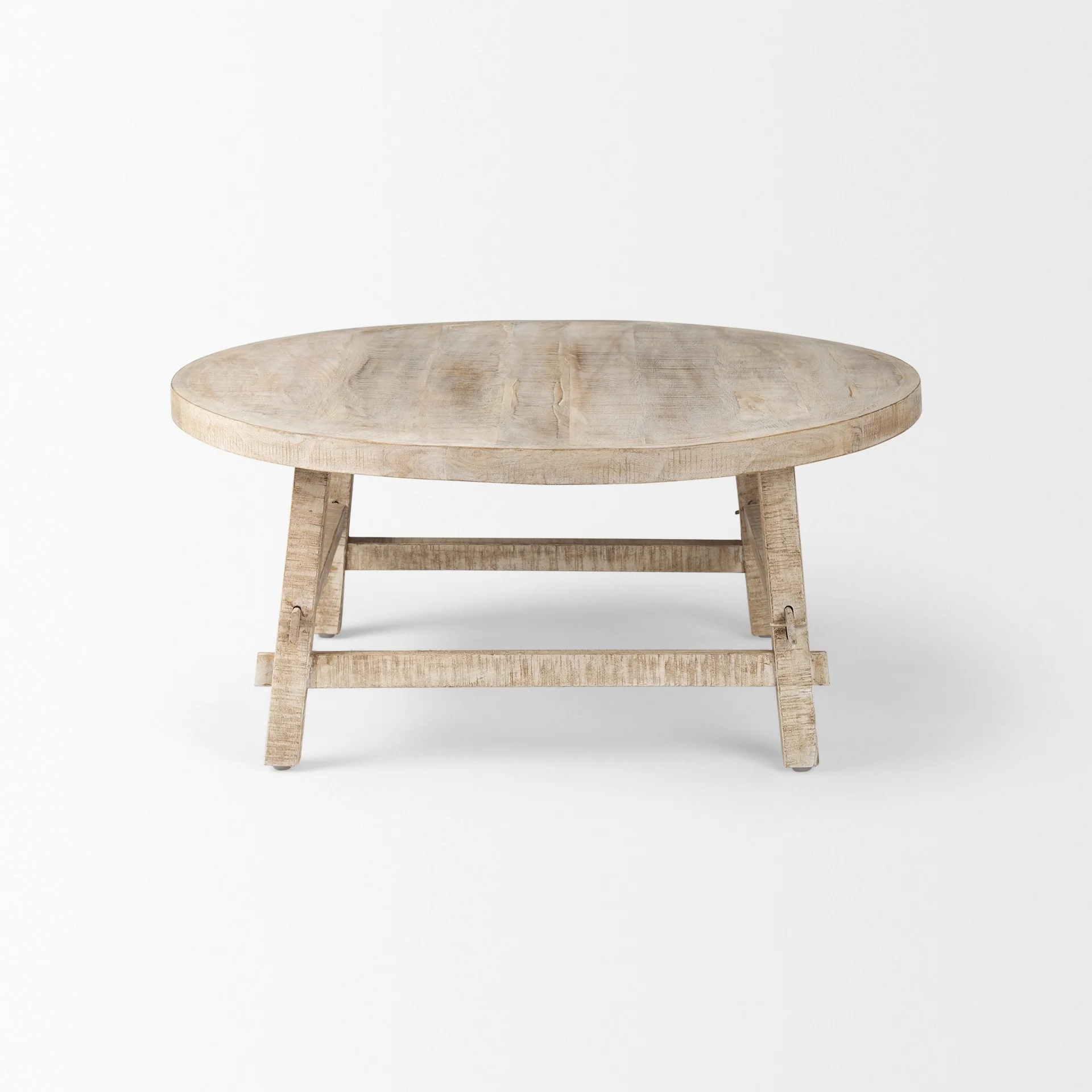 Rosie Blonde Solid Wood 36 Round Coffee Table - 36L x 36W x 16H