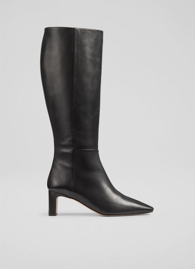 Margarite Brown ChocolateLeather Knee High Boots