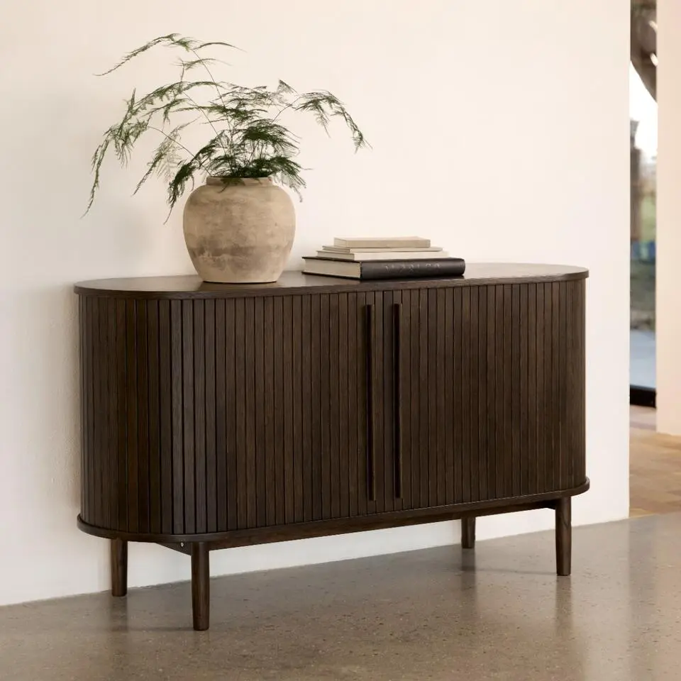 Dressoir Donker Eikenhout - 140x45x76cm - Meta