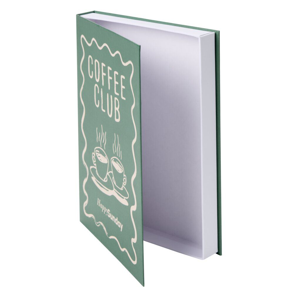 BoÎte livre carton vert 16,5x22cm